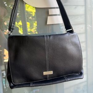 Black Leather Shoulder Bag
